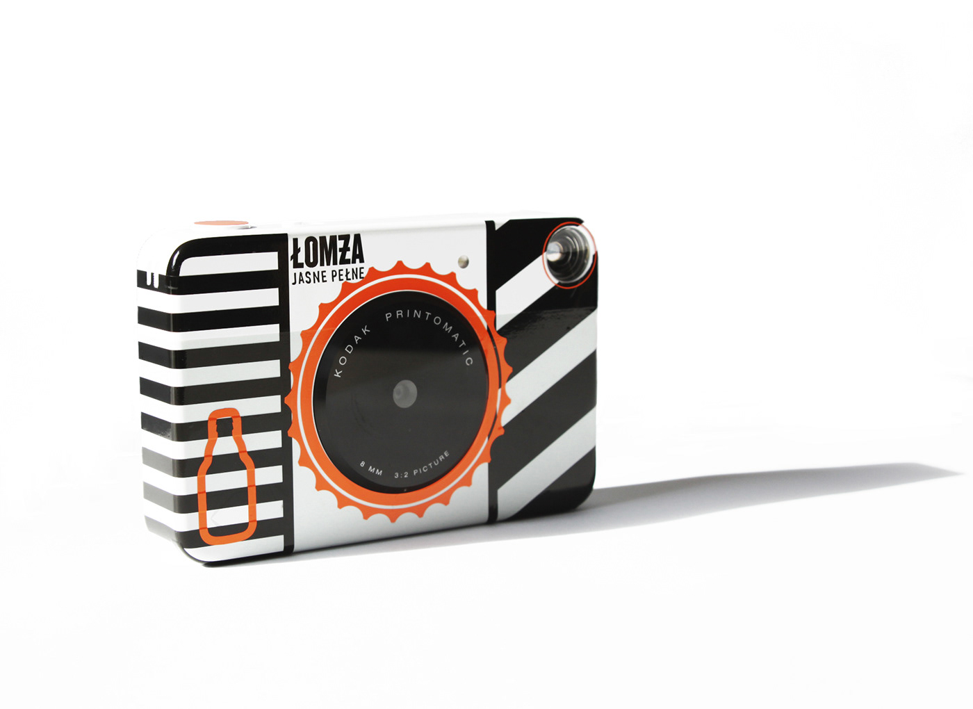 artwork custom design customization design graphic design  handmade kodak camera lineart stripes