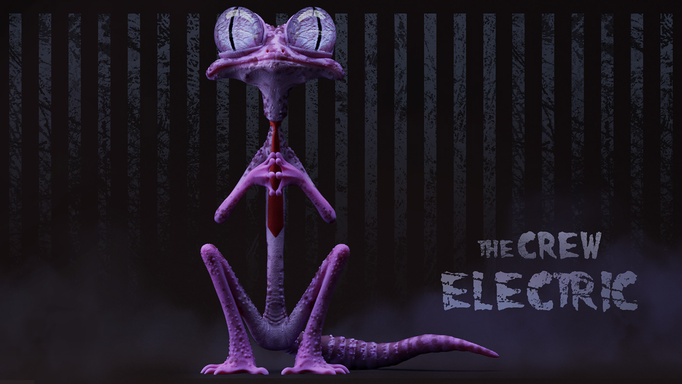 Character design  reptiles coldblood 3dcharacter cartoon Zbrush digital painting animal Render design