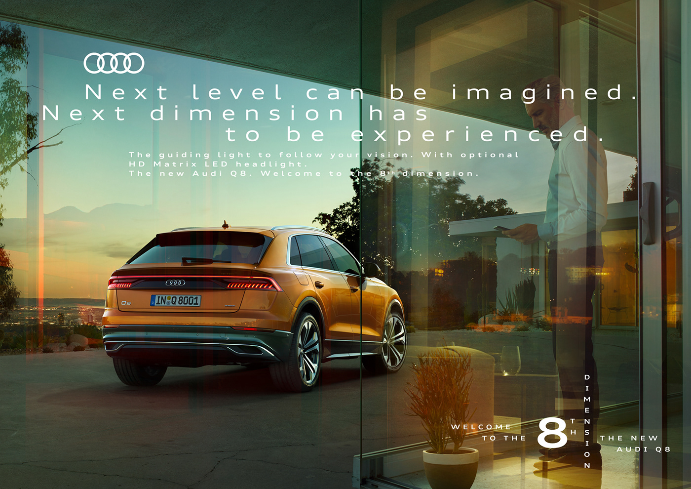 campaign transportation automotive   Audi Photography  Advertising  duettmann architecture Landscape luxury