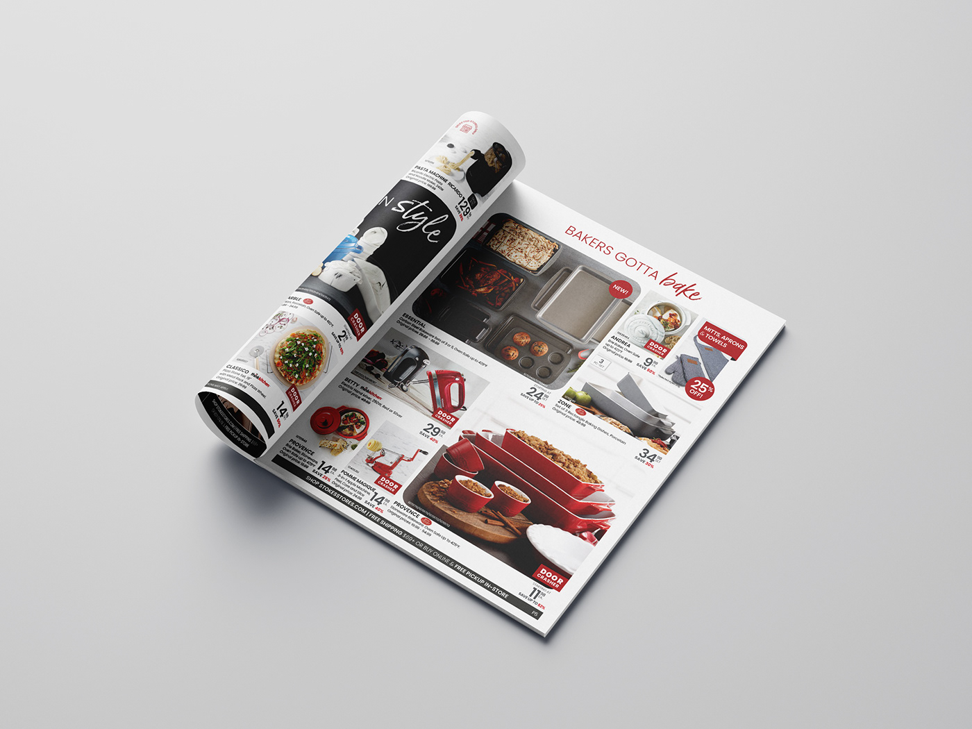 Promotional Advertising  marketing   print flyer cookware dinnerware tableware