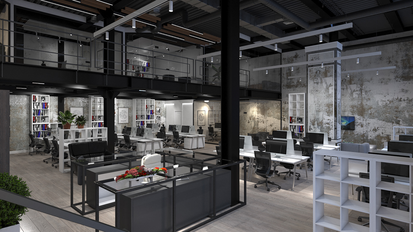design industrial Interior light LOFT Office open second Space 