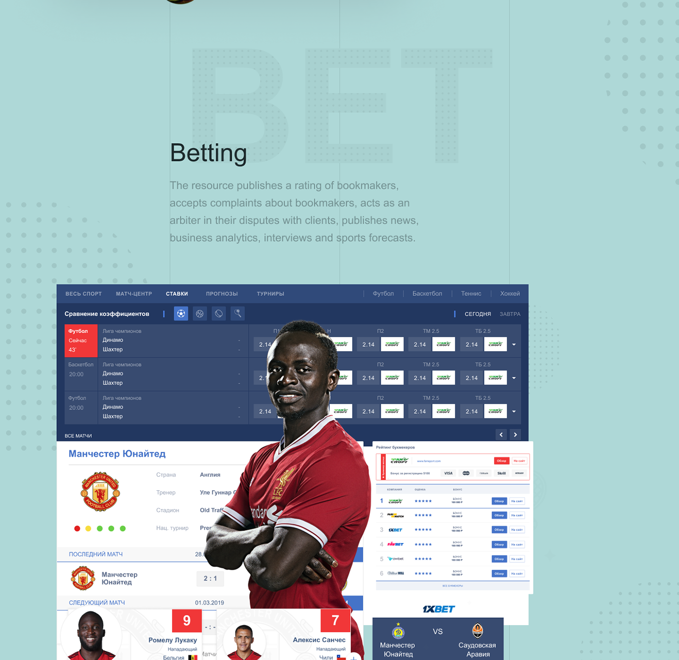 design mobile news News Portal redesign soccer sports UI ux