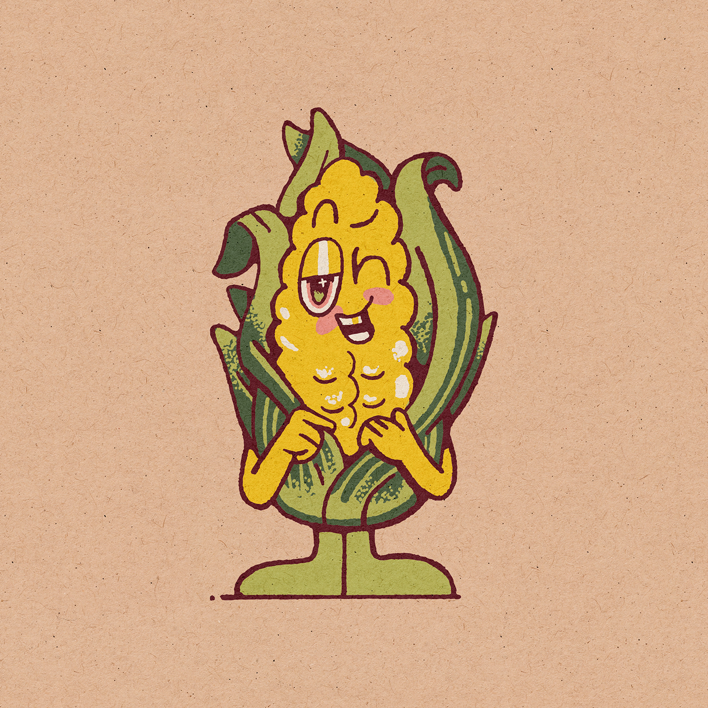 sticker Character design  cartoon concept art digital illustration vintage veggies vegan Vegetarian funny