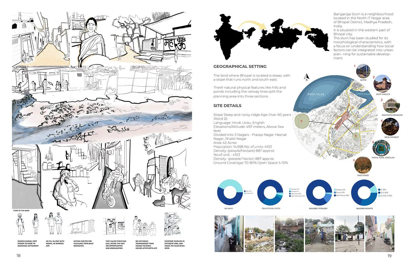 report Masterplan development slum planning design architecture Documentary  documentation map