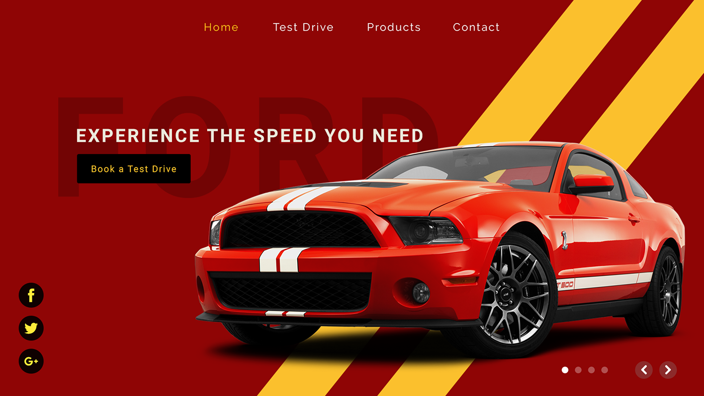 landing page UI ux graphics design Web Design  hero image Web Banner home page Web automotive  