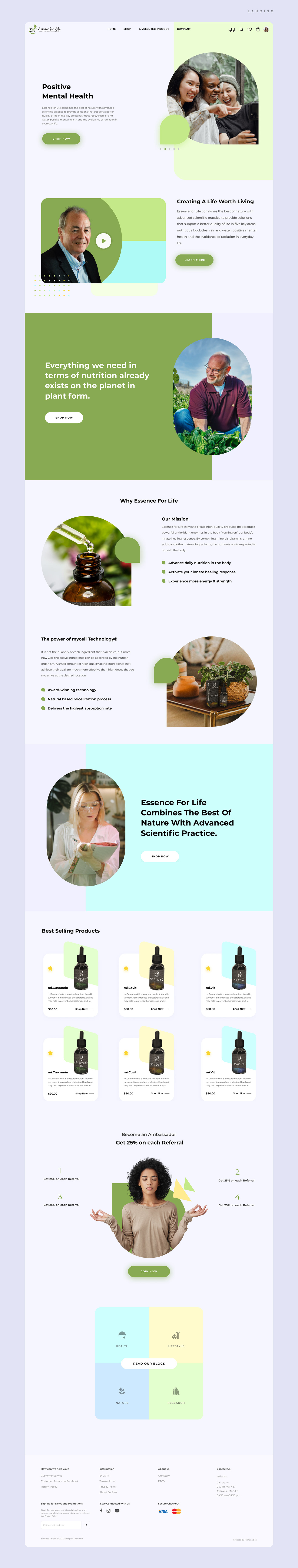 UI/UX Health medical Affiliate Marketing WALLET wordpress Woocommerce Ecommerce Website Design Figma