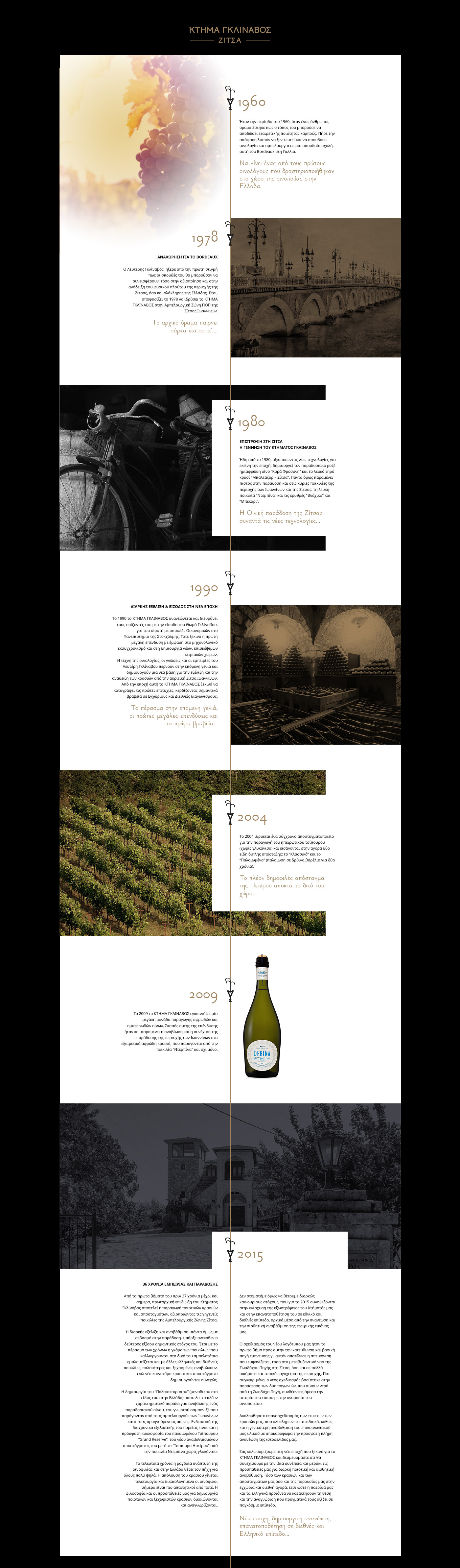 Web Design  Responsive graphic design  wine e-shop Greece Glinavos WINE DISTILLERIES ioannina Website