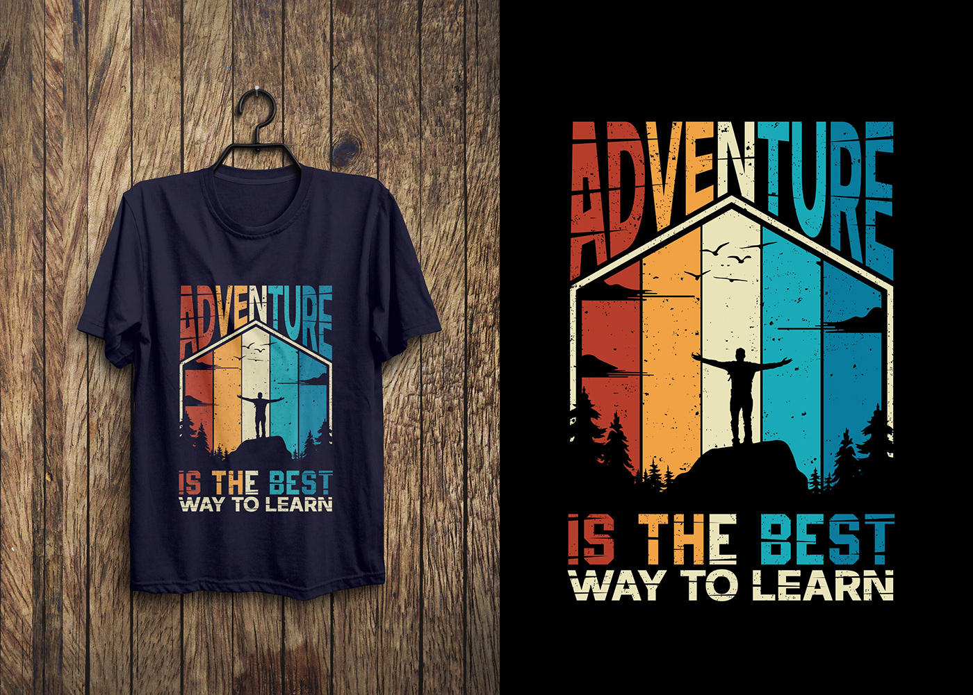 
"Discover Adventure: T-Shirt Design in Illustrator - Vintage Edition"

