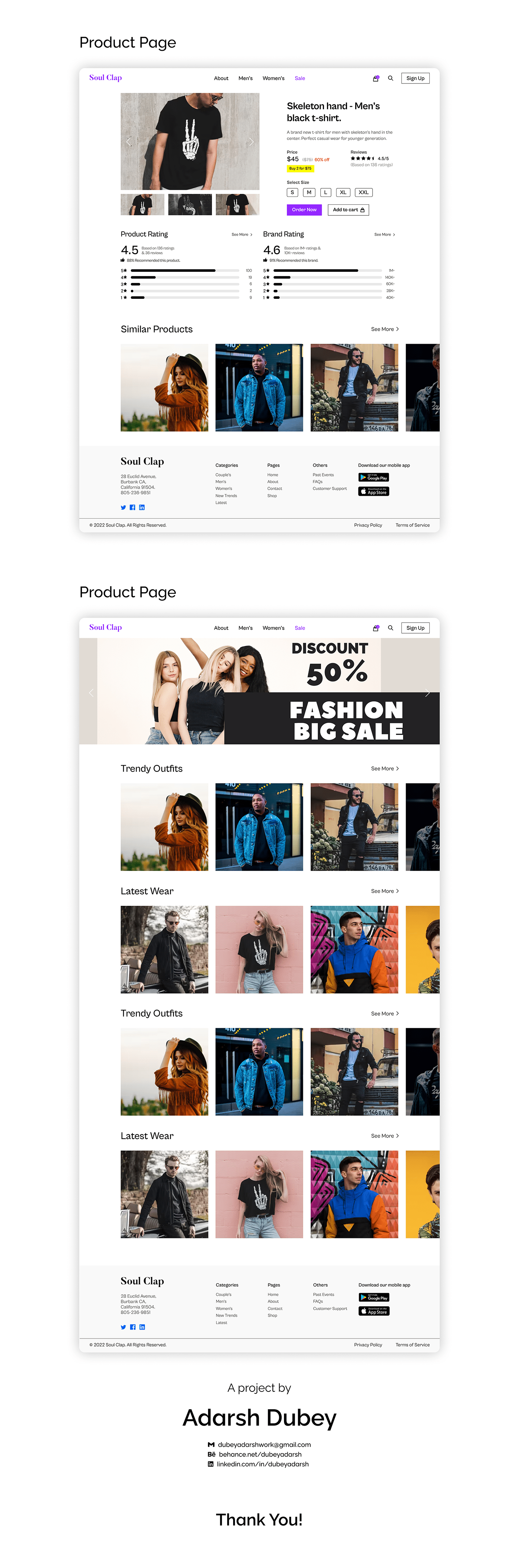 Clothing Fashion  Figma landing page UI ui design ux UX design Web Design  Website