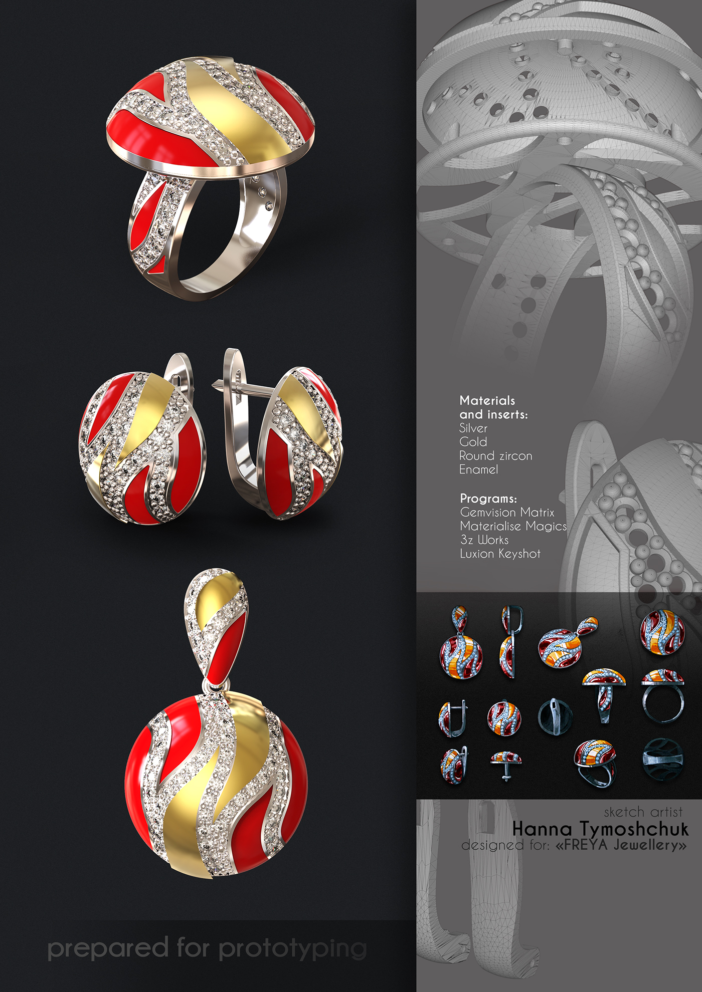 Jewellery design jewellery sketch jewellery 3d model Jewelry Design  Jewelry 3D jewelry render prototyping jewelry model for prototyping jewelry development