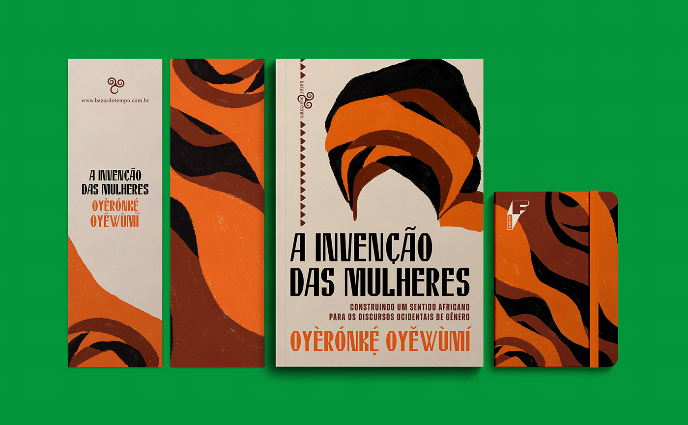 a invenção das mulheres bazar do tempo Book Cover Design Oyèrónkẹ́ Oyěwùmí projeto gráfico