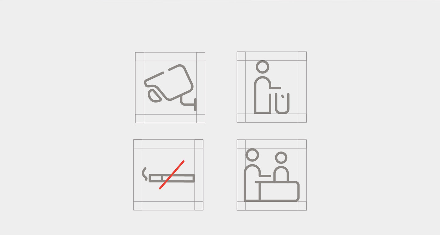 environmental graphics Icon iconography pictogram pictogramas pictograms Signage signs wayfinding wayfinding system