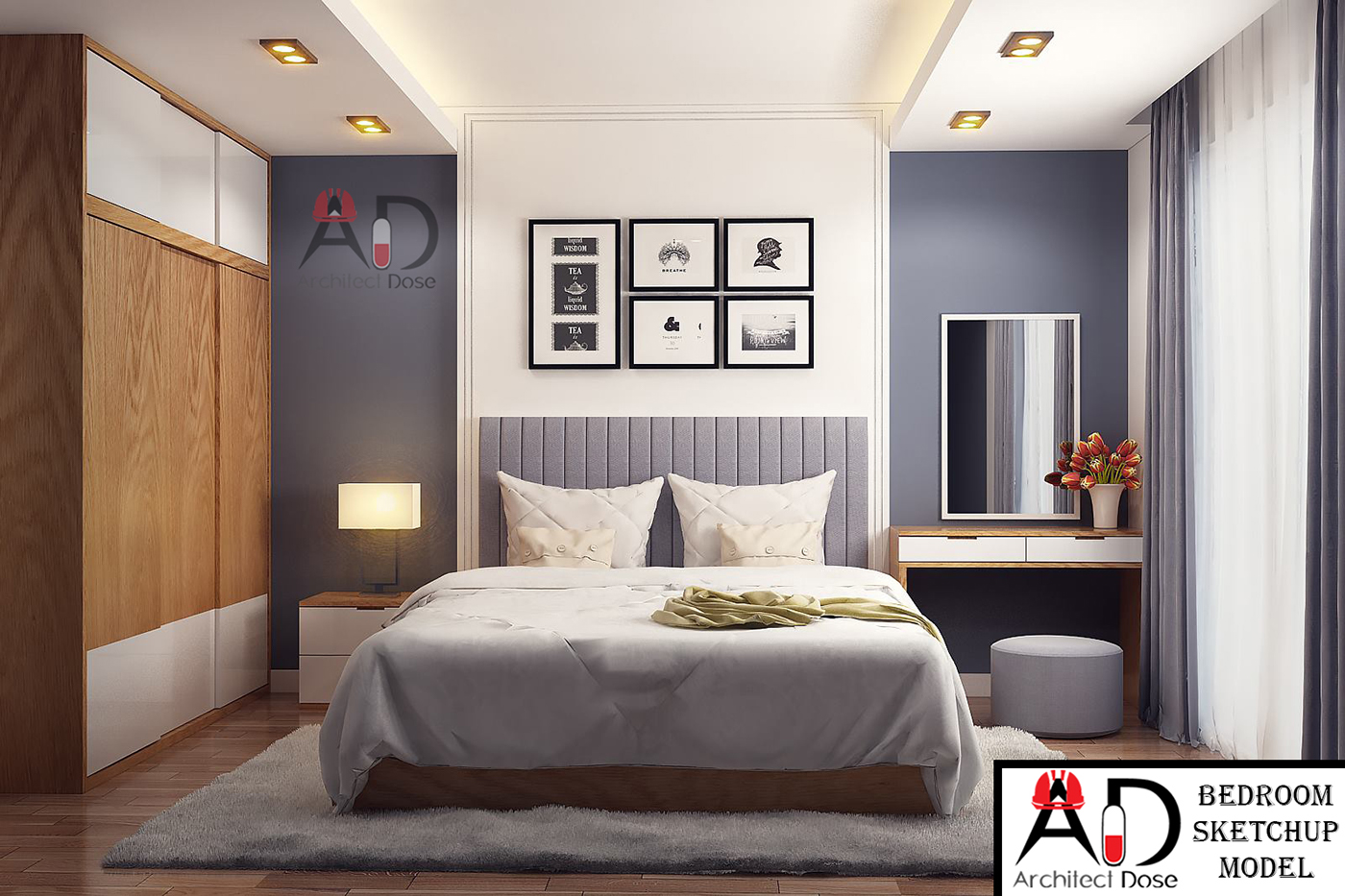 Bedroom Sketchup Free - Home Design Ideas