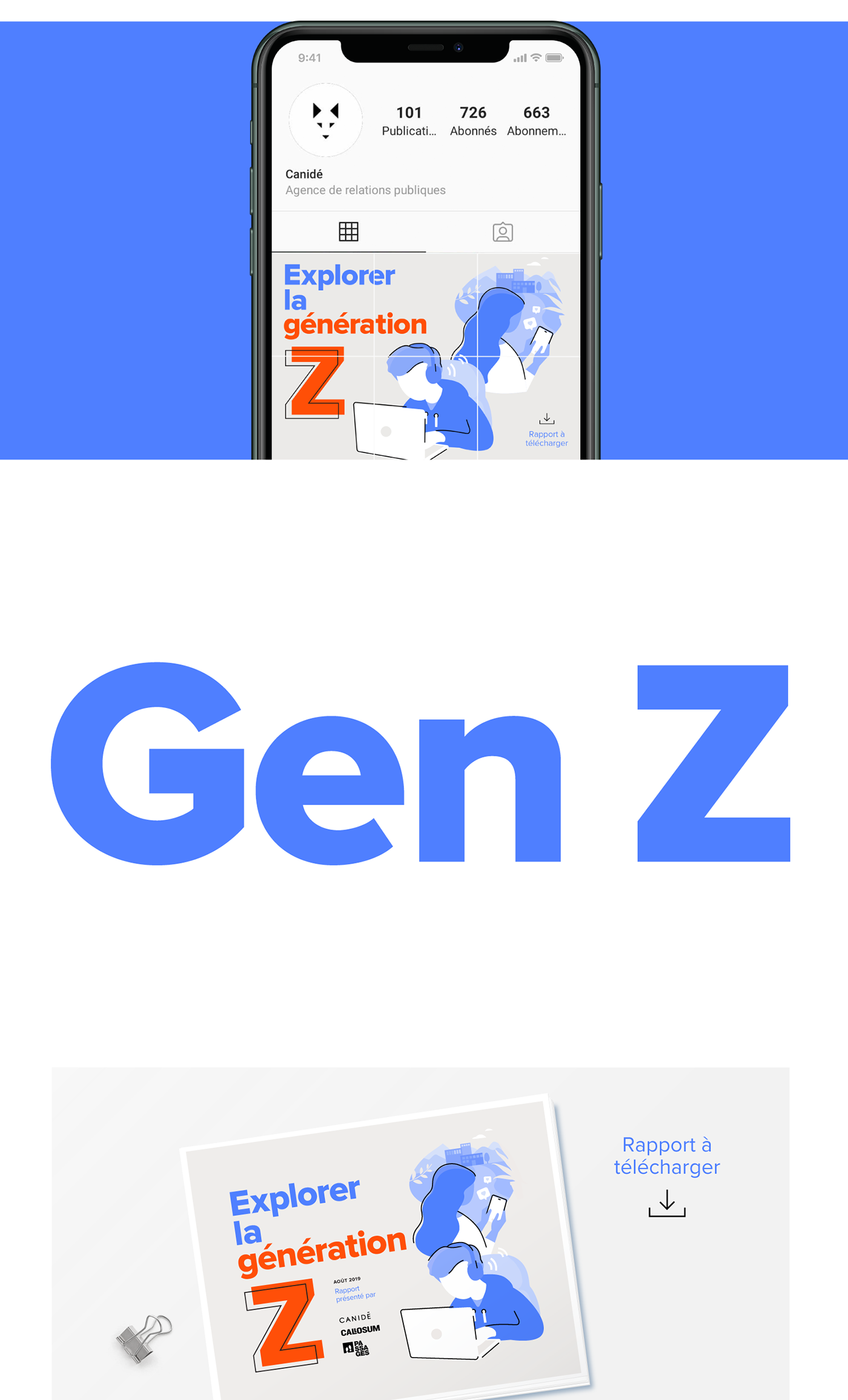 generation z ILLUSTRATION  Infographie Pictogramme rapport statistique technologie Typographie