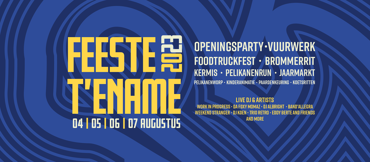 party flyer Event festival Dorpsfeest