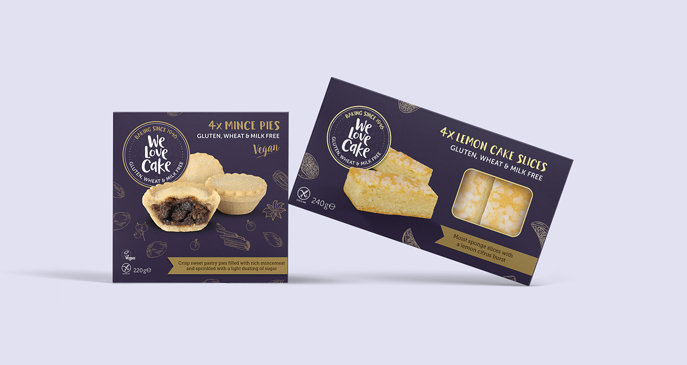 gluten free cakes Branding design packaging design cake packaging snack packaging Food Packaging cake branding packaging rebrand Product Photography food photography