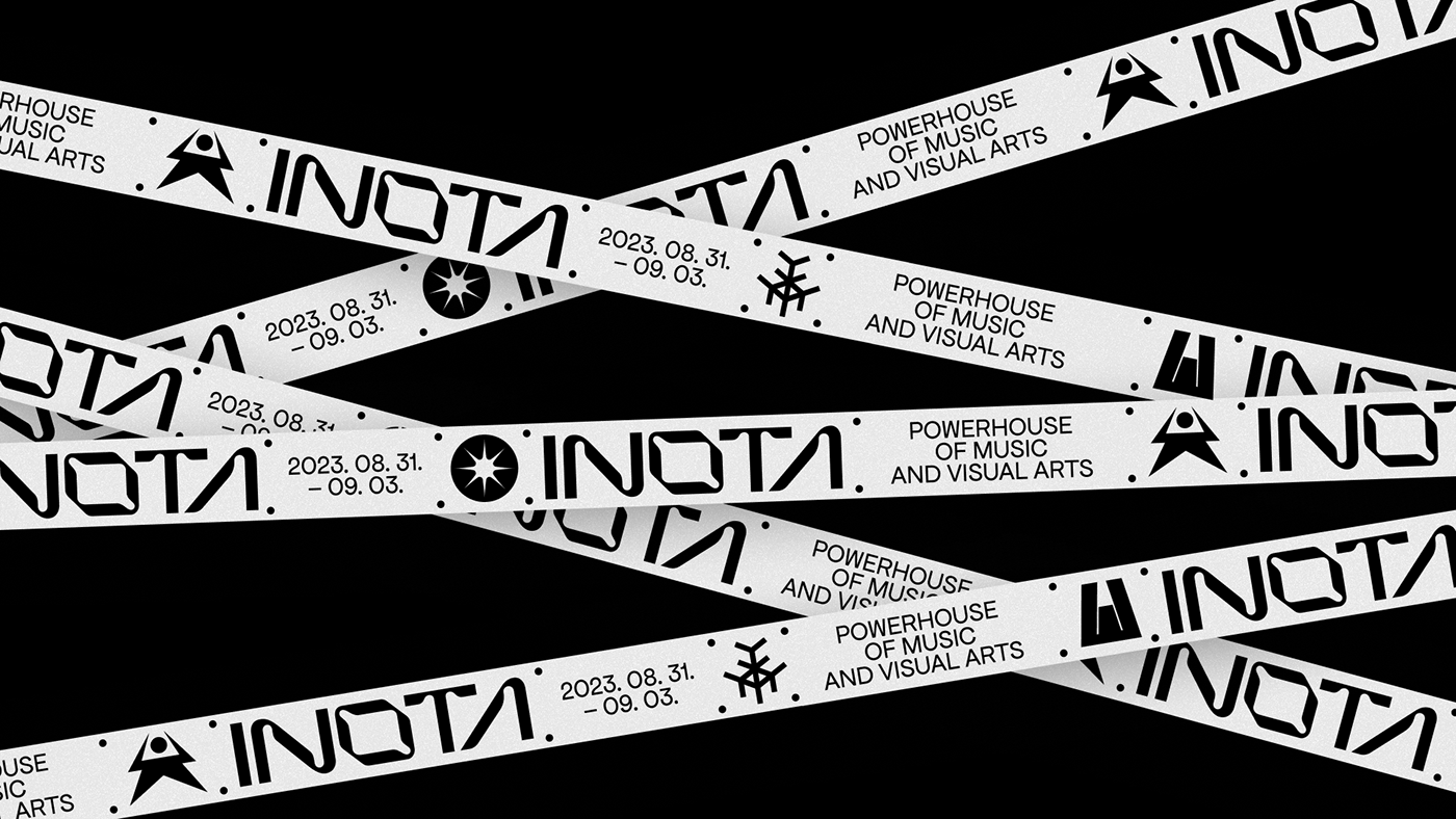 installation typography   3D brand identity branding  festival electronic music industrial icon design  audiovisual