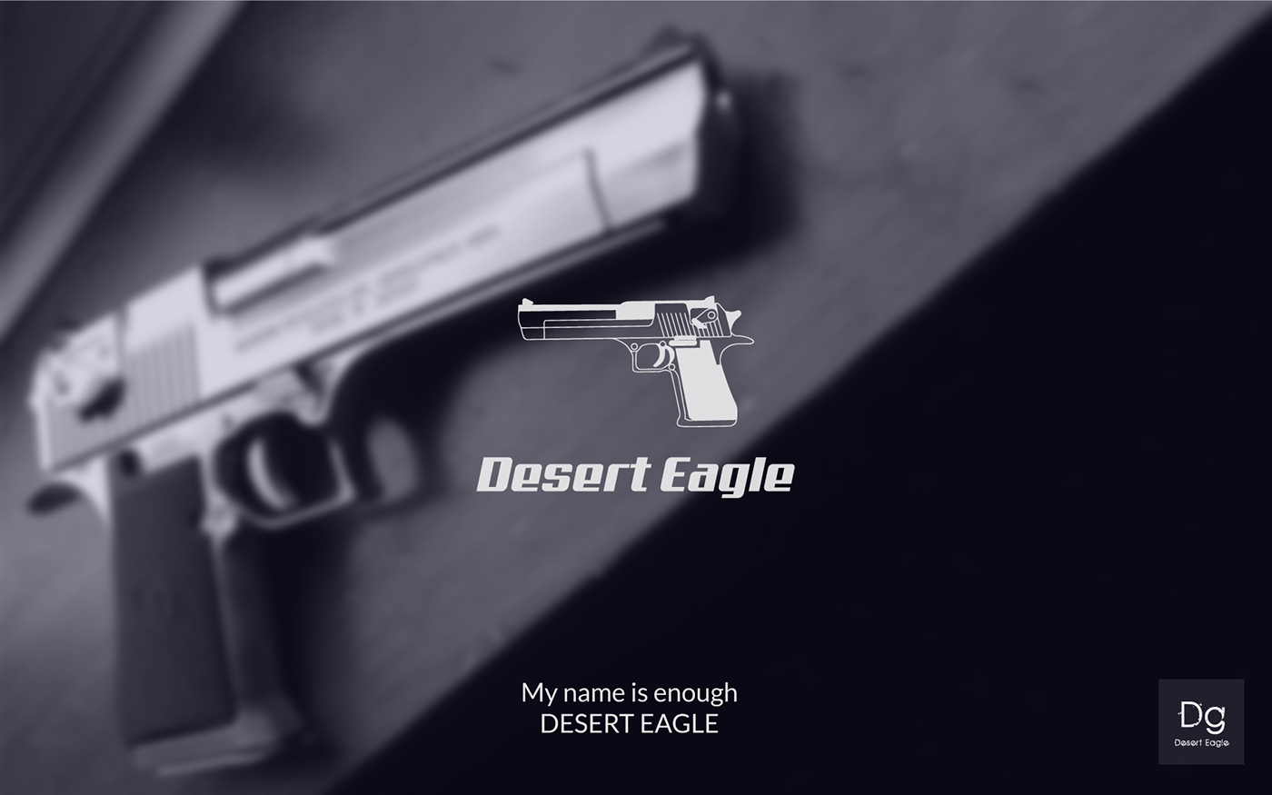 Desert Eagle illustration Desert Eagle ILLUSTRATION  Desert Eagle logo DG Logo DG Illustration Designer FK