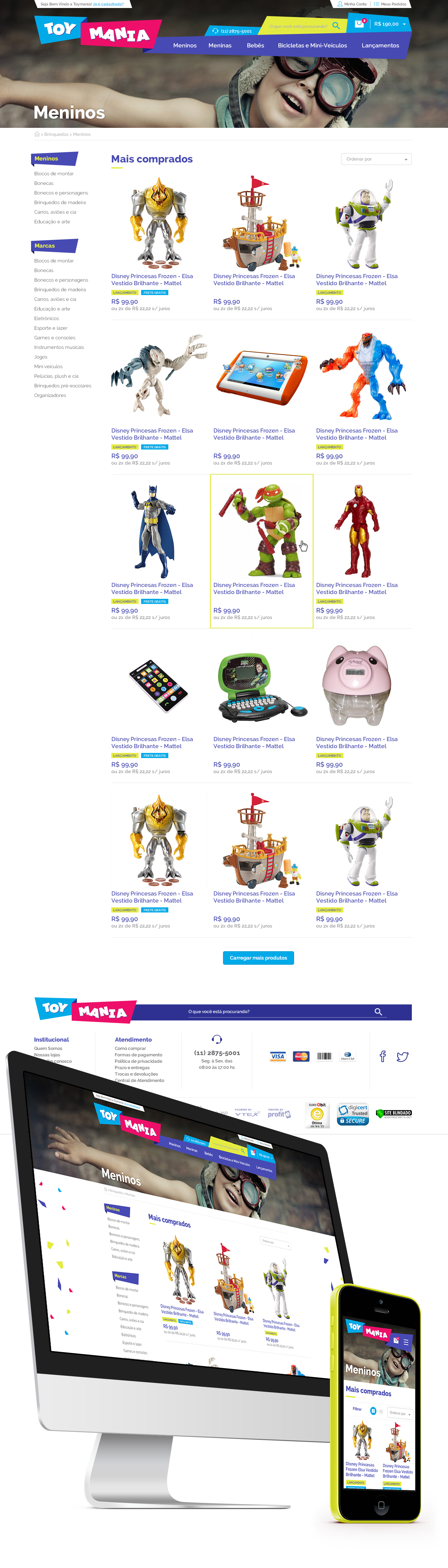 toy toymania Toy Mania brinquedos Crianças Ecommerce e-commerce eComerce loja online Brinquedo vtex Toy R US