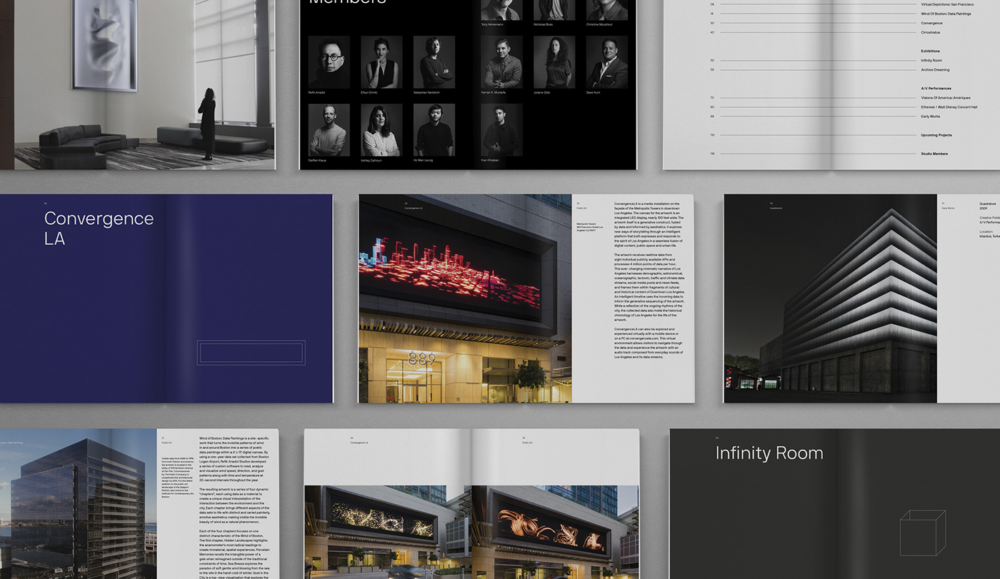 book design editorial editorial design  FOL istanbul la Refik Anadol Studio book Turkey