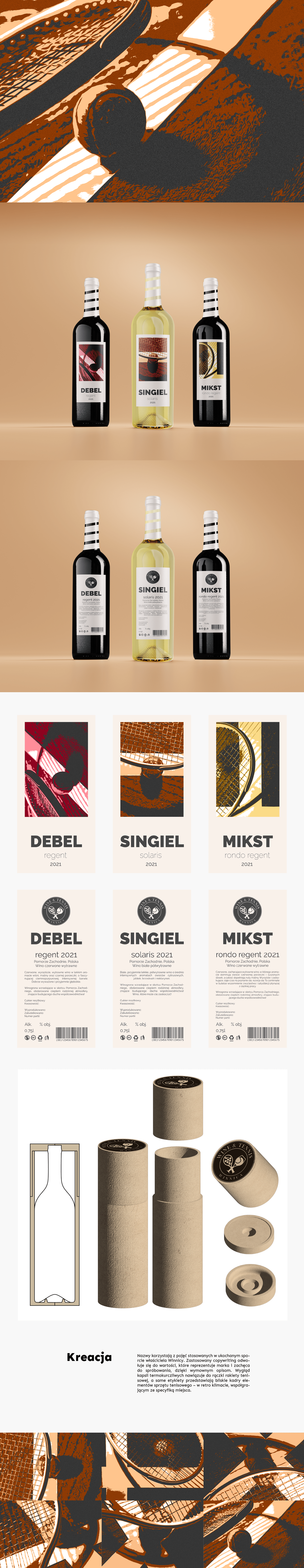 bottle brand identity design grafika label design Mockup opakowanie Packaging wine