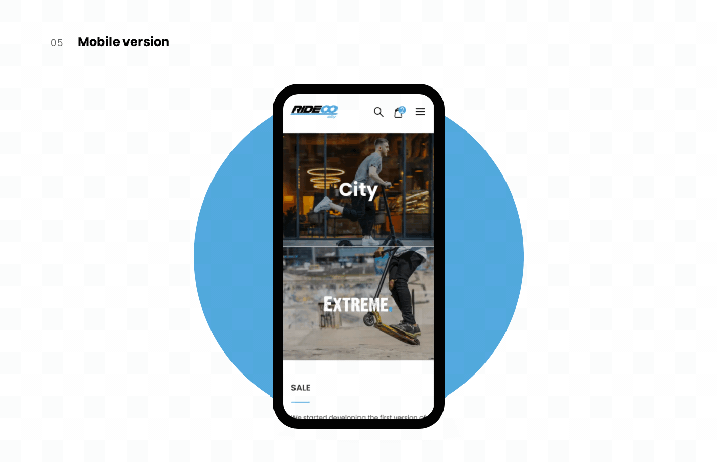 e-commerce flat clean minimal 2019 year White Scooter modern UI interaction