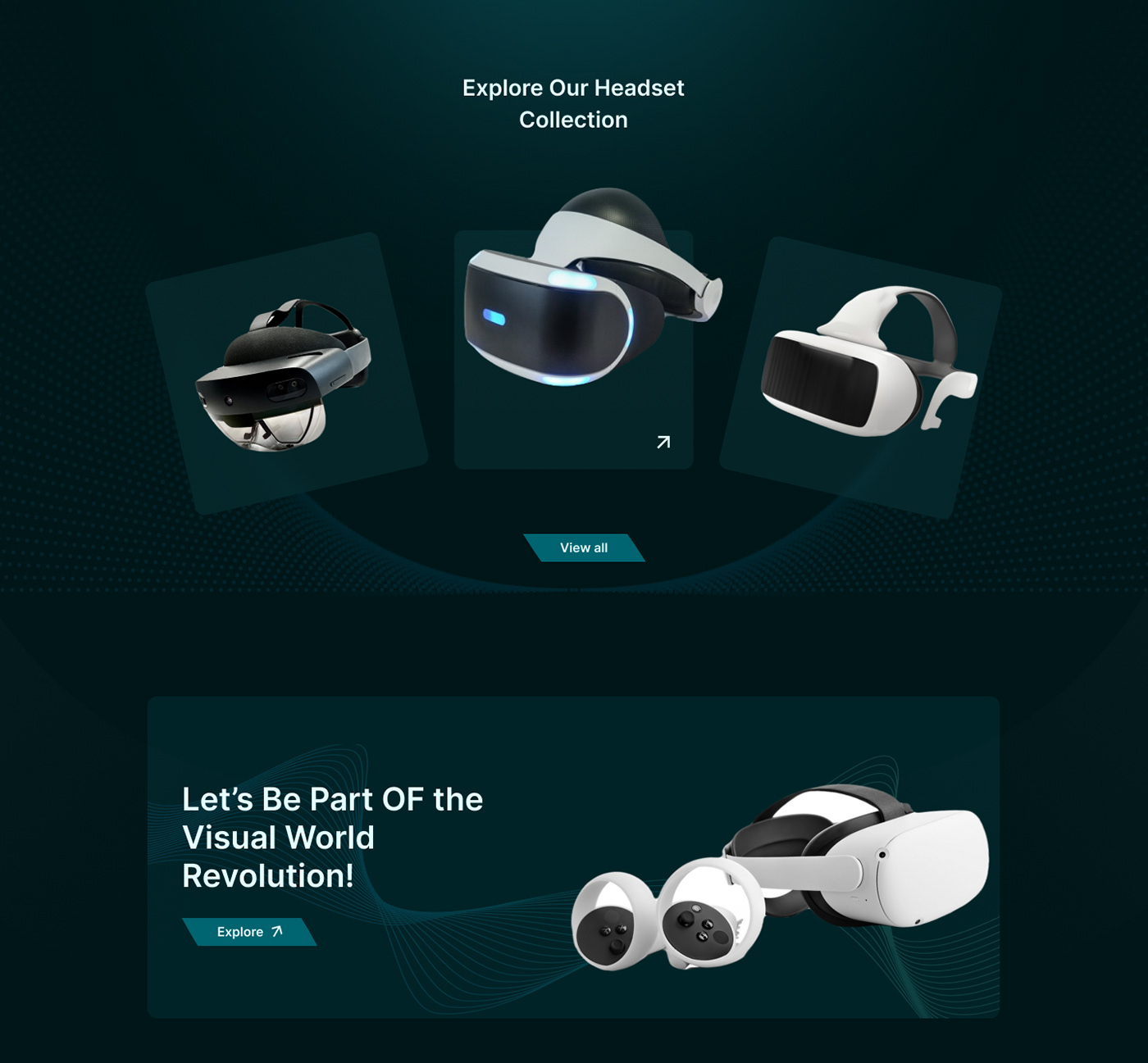 vrheadset VR landing page VR website trendy design landing page Website UX design VirtualReality VR headset website vrexperience