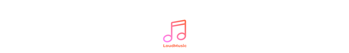 Flat UI Design graphic design  interaction ui app loudmusic ui app minimalistic ui design music app Music Player music UI app music ux UI/UX