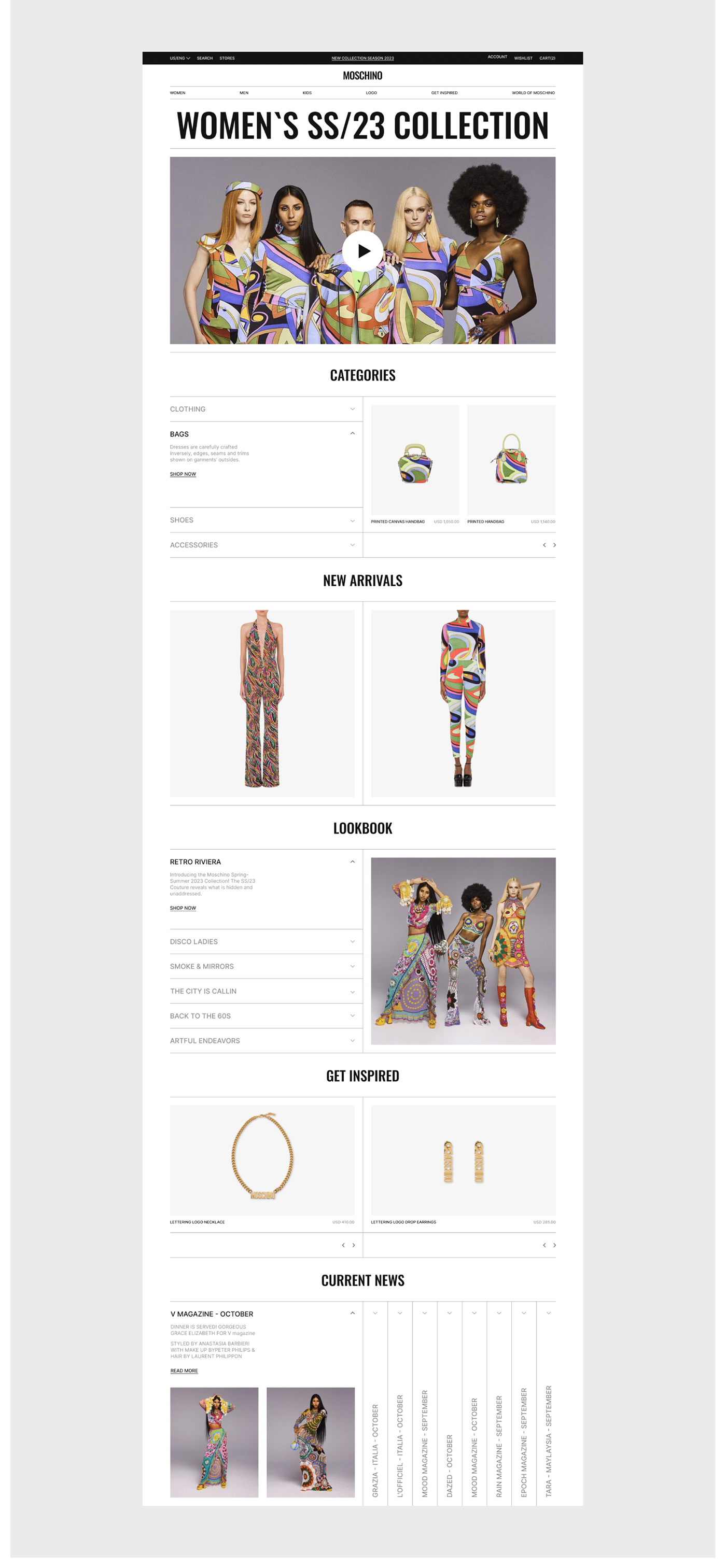 Ecommerce Figma redesign UI/UX Web Design  fashion design uprock Website UI ux