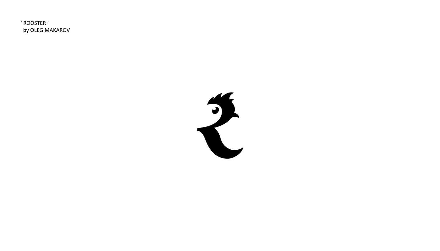 Rooster new year logo logotypes logoset