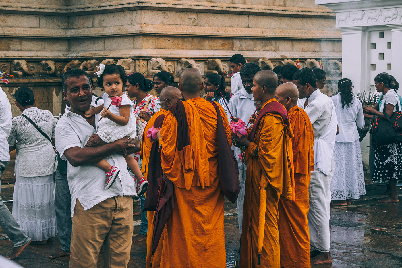 Sri lanka full moon Buddhist travel photography orange Lotus Buddha asia adobeawards sony alpha