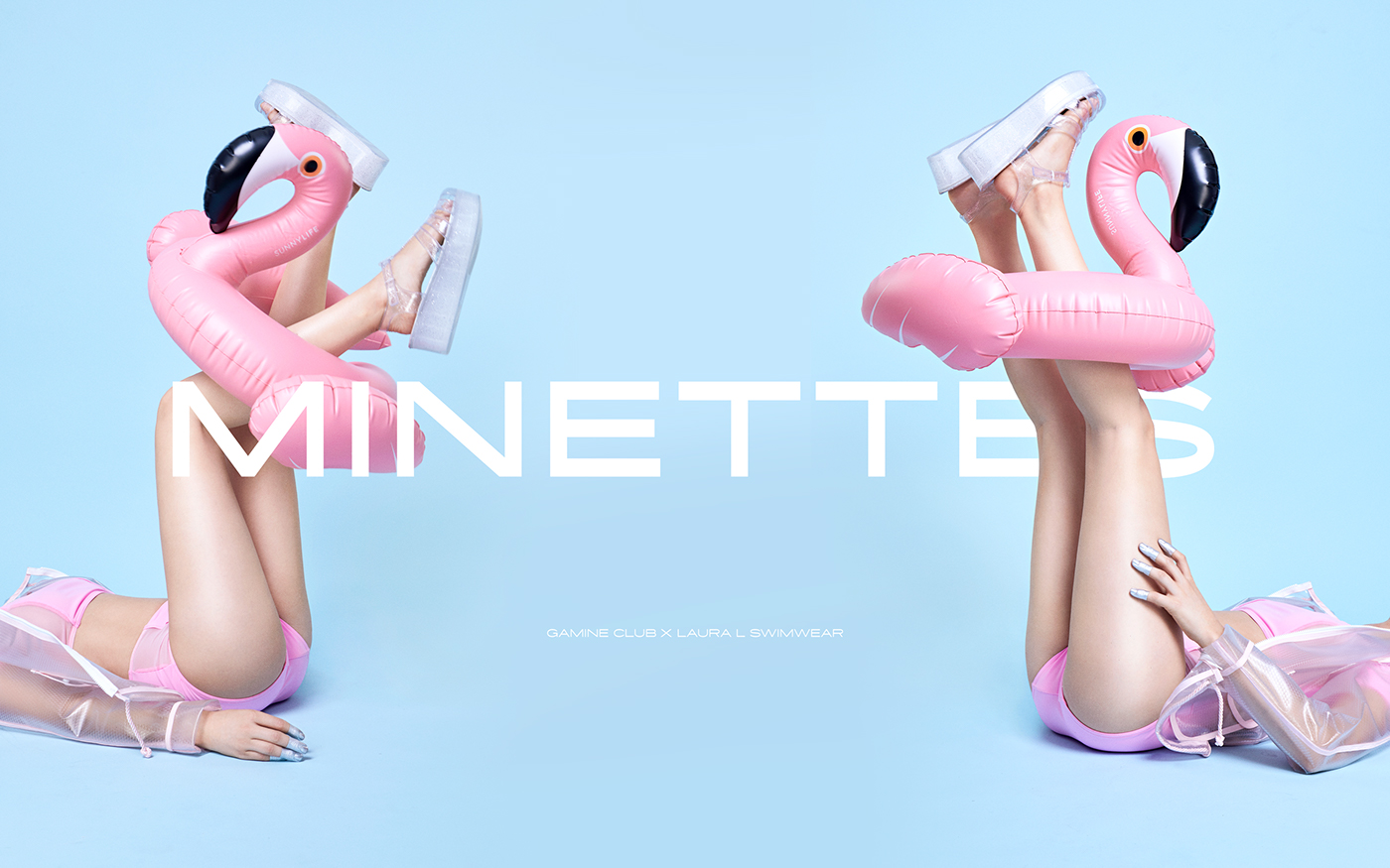 pastel minimal Fashion  editorial collage cinemagraph loop model beauty