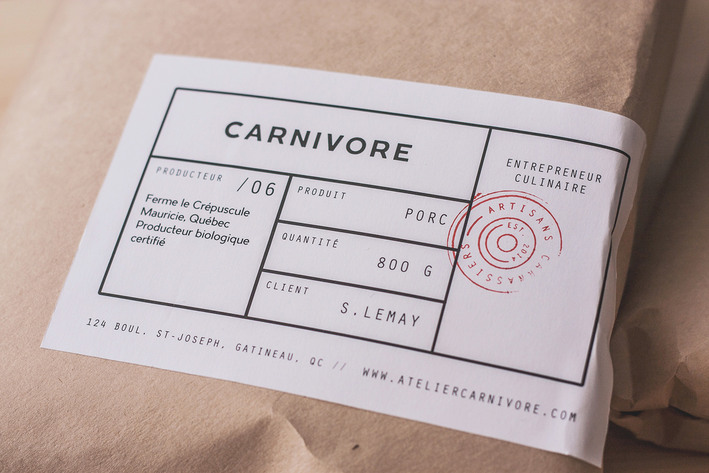 Atelier Carnivore carnivore timeless logo Authentic Logo Design business card Brand Design brand identity identity brand grill BBQ local products restaurant
