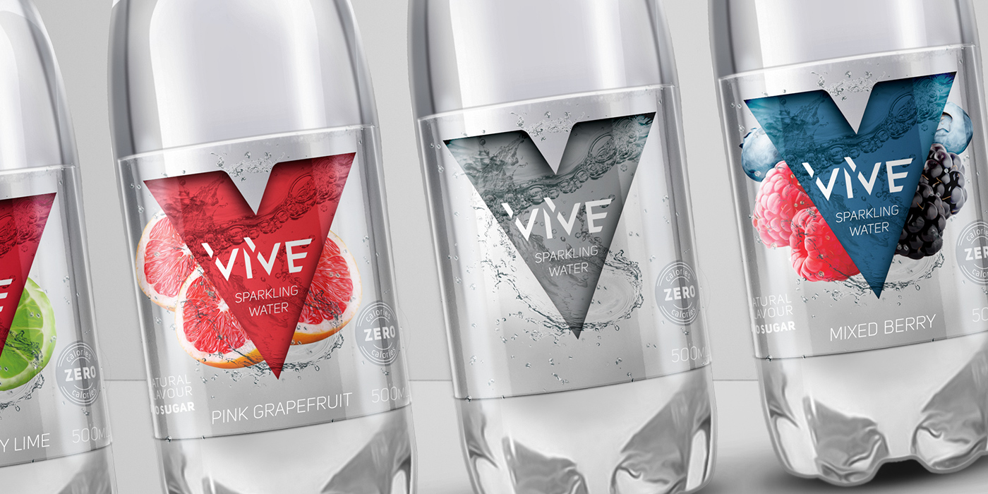 water sparkling Canada Brazil bottle Label Packaging design