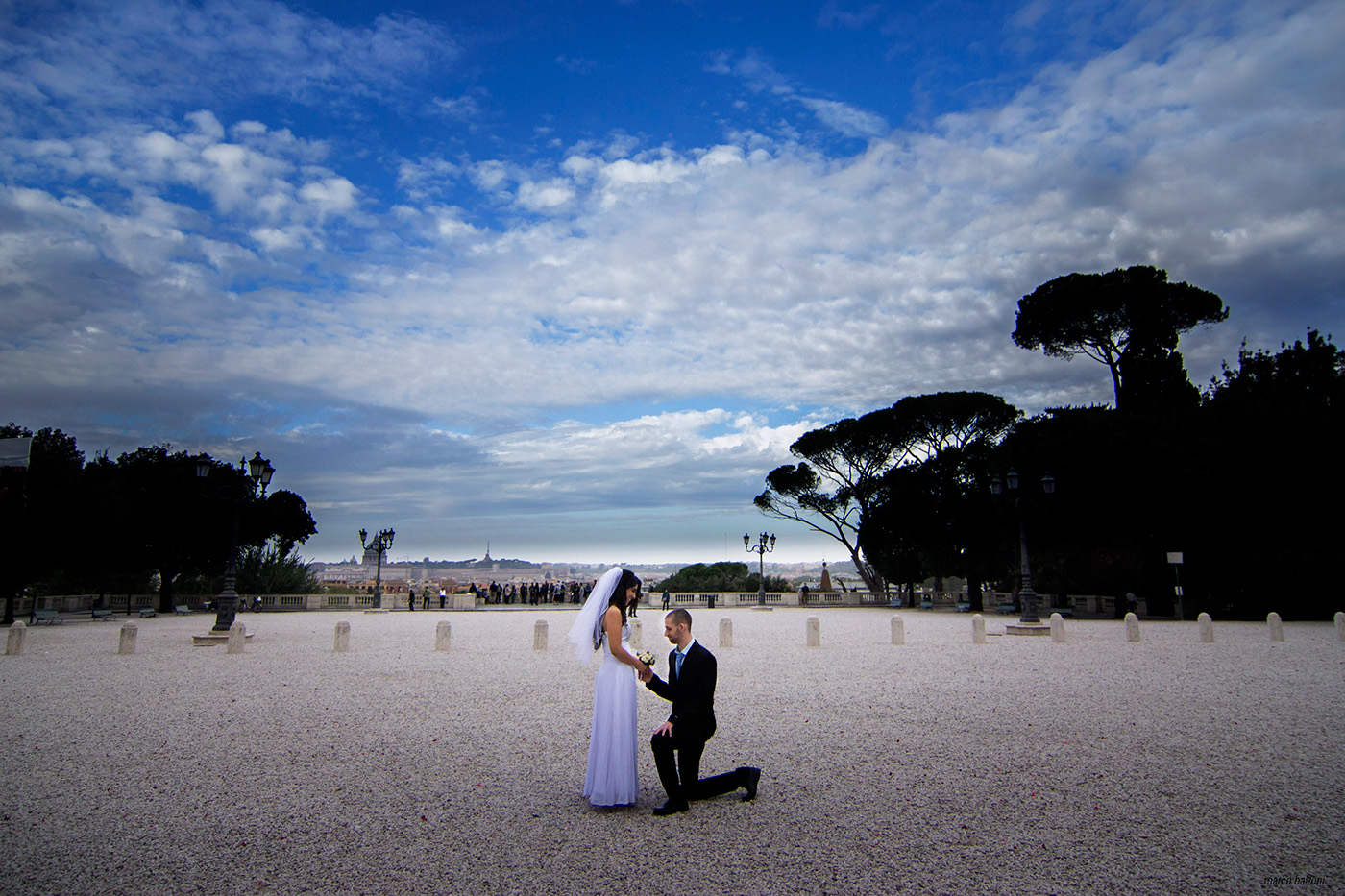 wedding planner world Rome Italy SKY blue clouds engagement Love married marriage couple