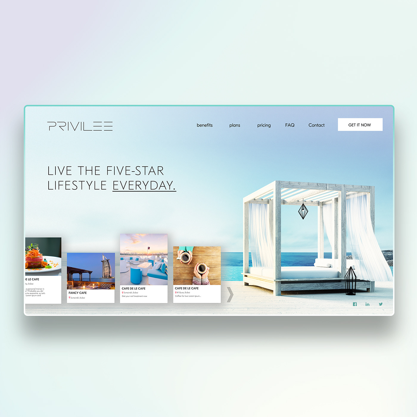 privilee landing page Mobile app UI/UX UI ux Webdesign Website app app design
