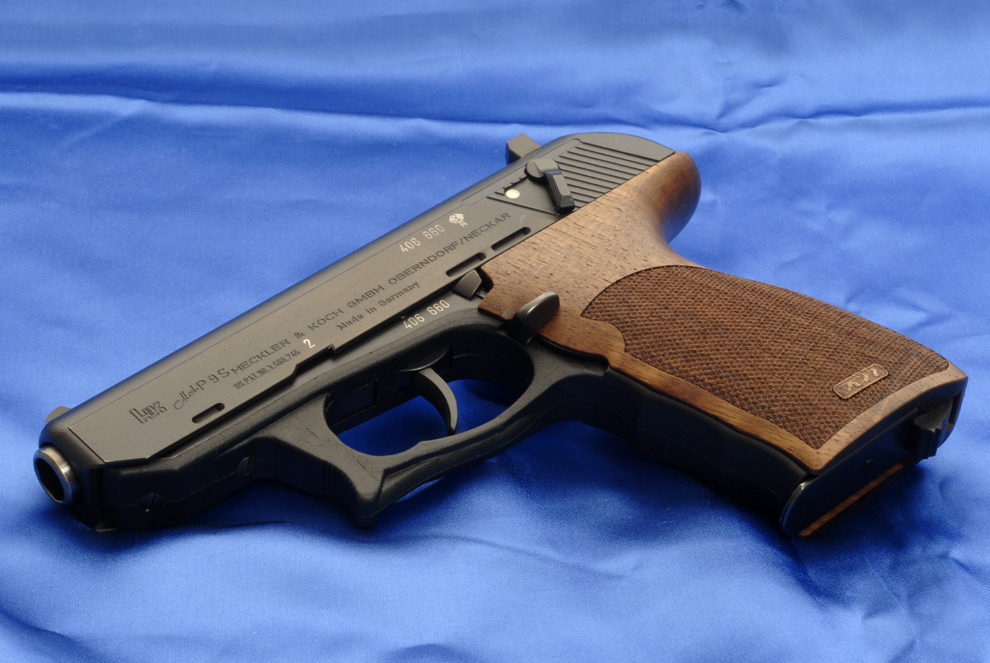 Heckler & Koch P9S Combat (.45 Auto) with Nill grips.