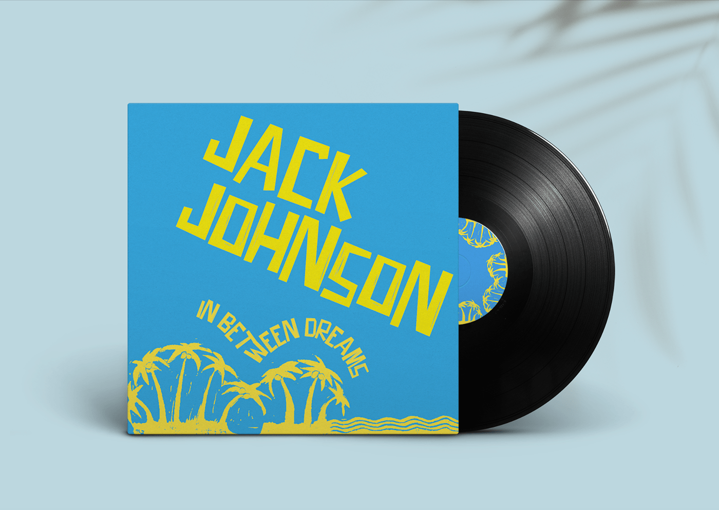 coverdesign graphicdesign JackJohnson linocut musiccover vinyl