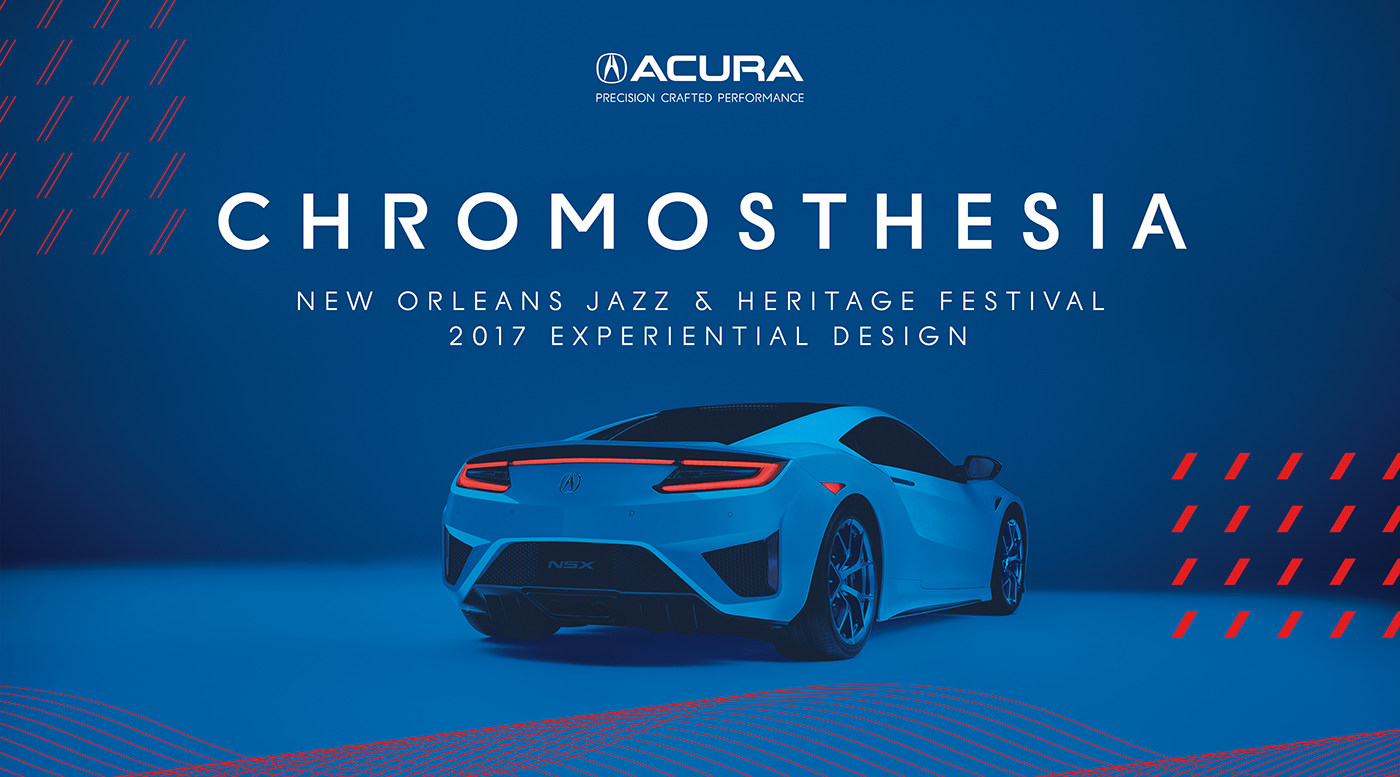 Jazz Fest Acura automotive   new orleans nsx MDX Chromosthesia blue