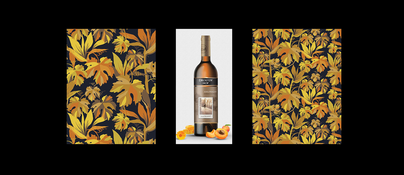 branding  floral geometric graphic design  ILLUSTRATION  pattern surface design Surface Pattern wine wine farm