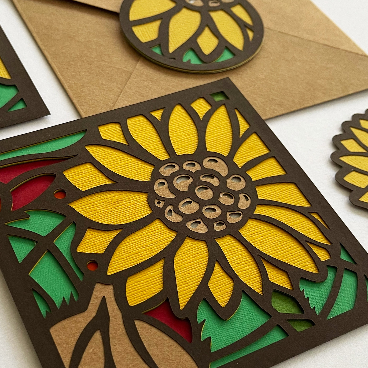 craft DIY flower handmade paper paperart papercraft Paperillustration sunflower vector