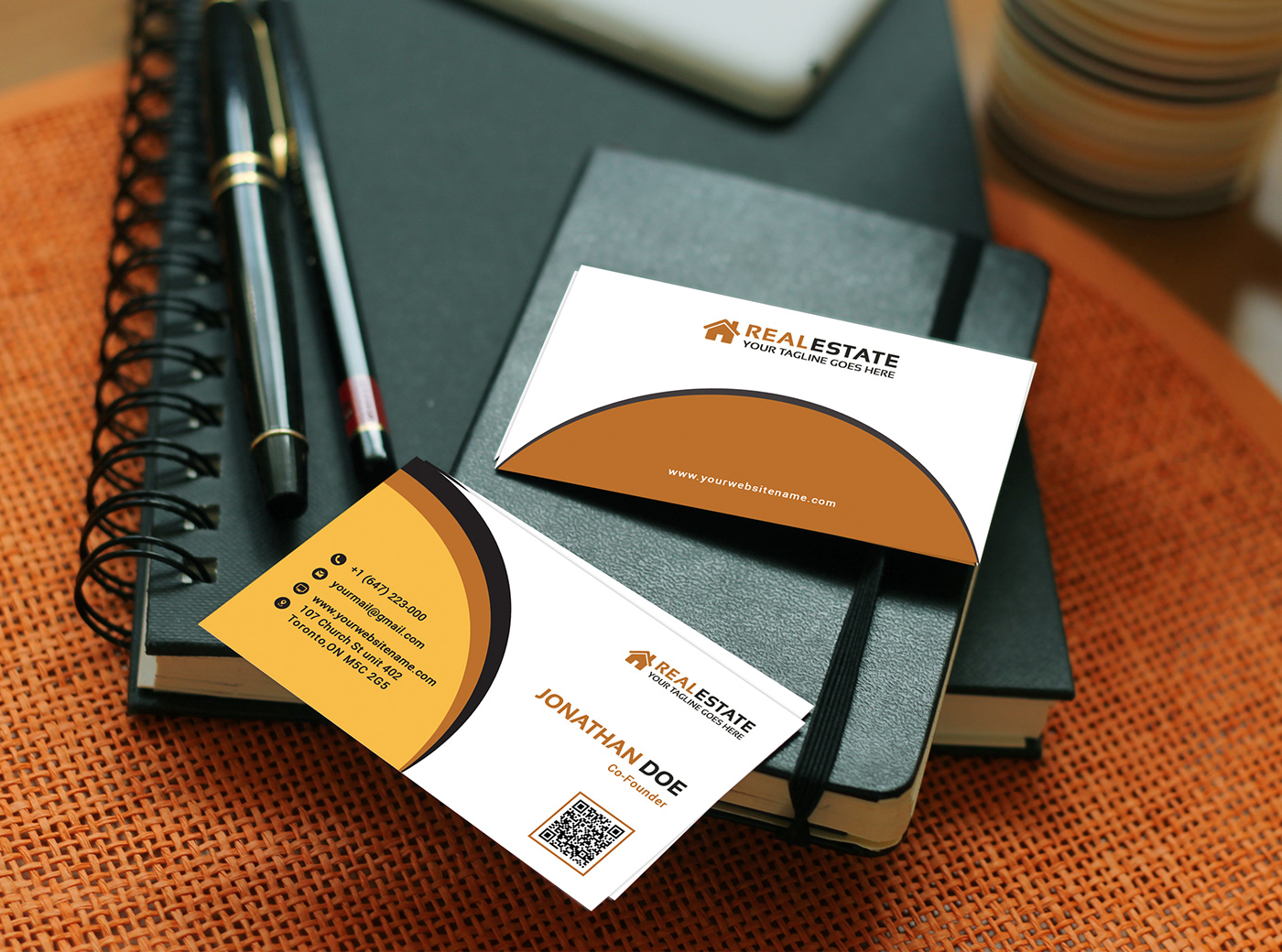 real estate business card free psd businesscard post card Flyer Design free design How to design how to make free mockup  Corporate Business