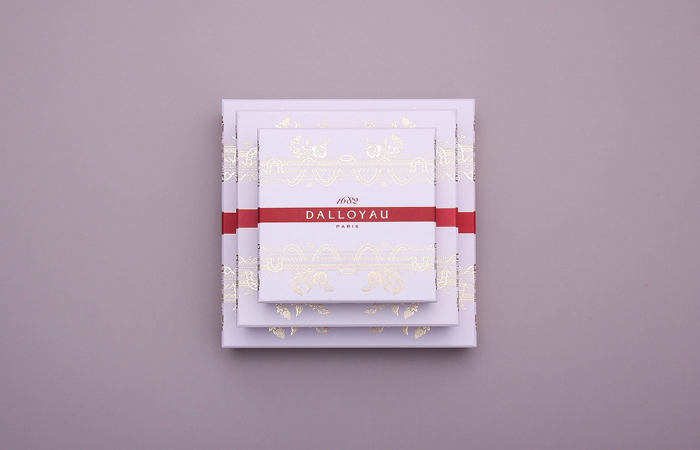 dalloyau macaron macaroon luxury Paris hot stamping box pattern premium