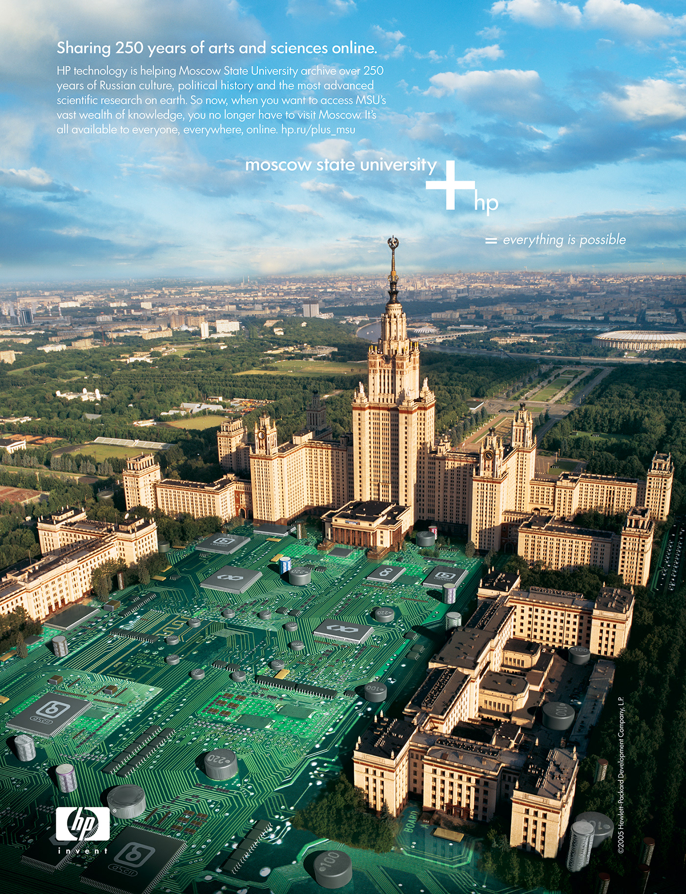hp Goodby Silverstien CGI 3D modeling Moscow Aerial Landscape advertisement cinema 4d