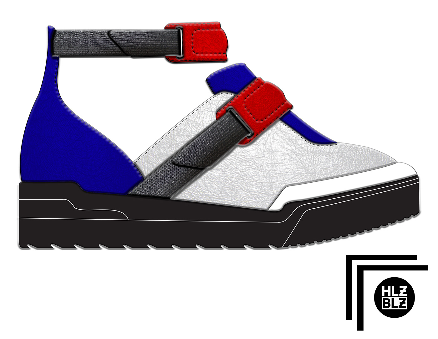 shoes hlzblz footweardesigner footwear Illustrator photoshop FIDM cad Techpacks specsheets 