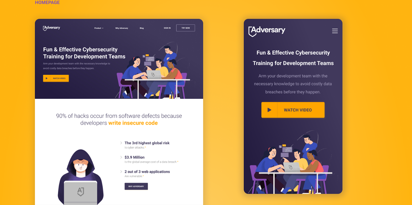 cybersecurity Education gamification ILLUSTRATION  learning Responsive Design ux/ui Website