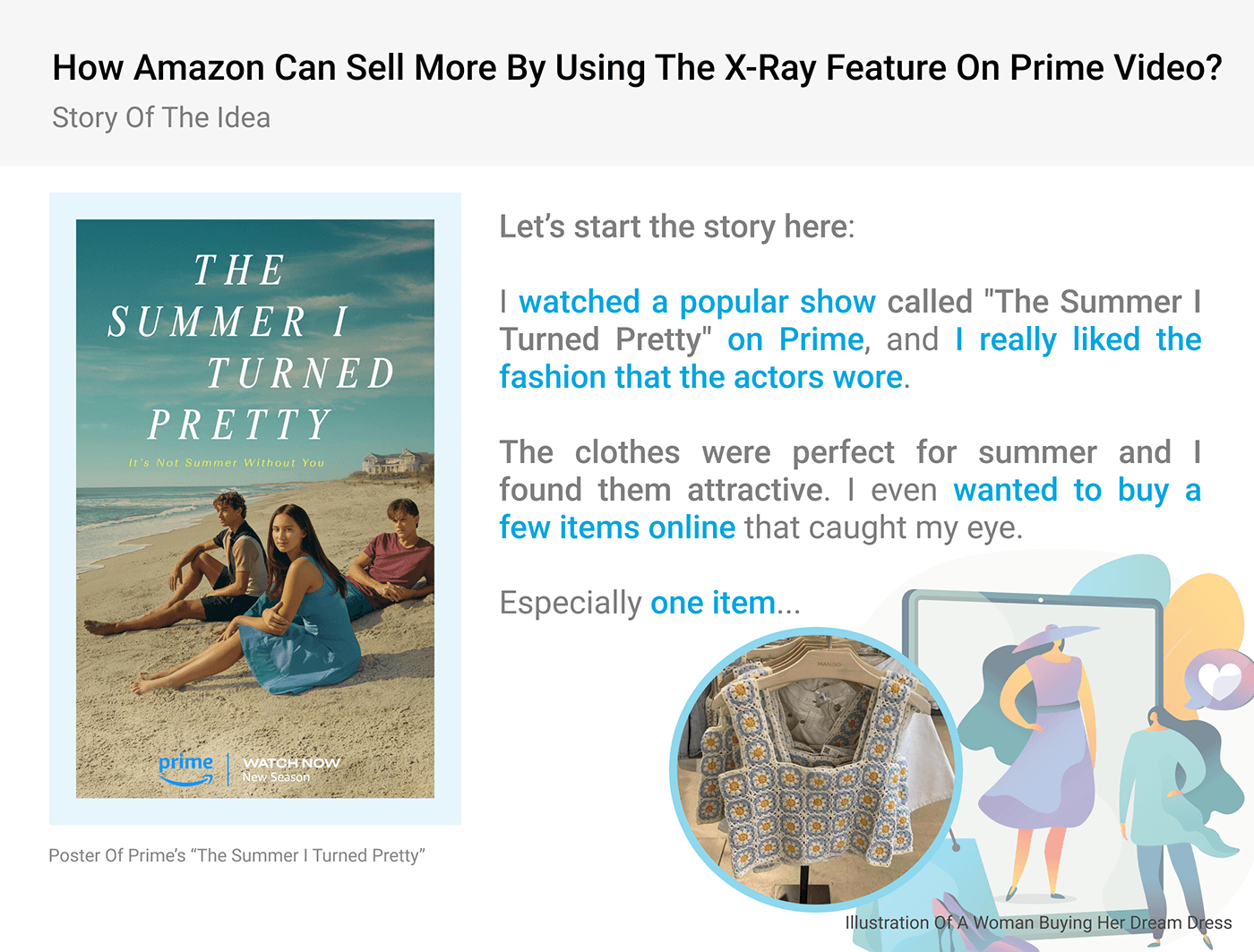 Amazon Amazon Prime Video amazon prime x-ray selling fashion design merchandise Merchandise Design amazon ui amazon x-ray