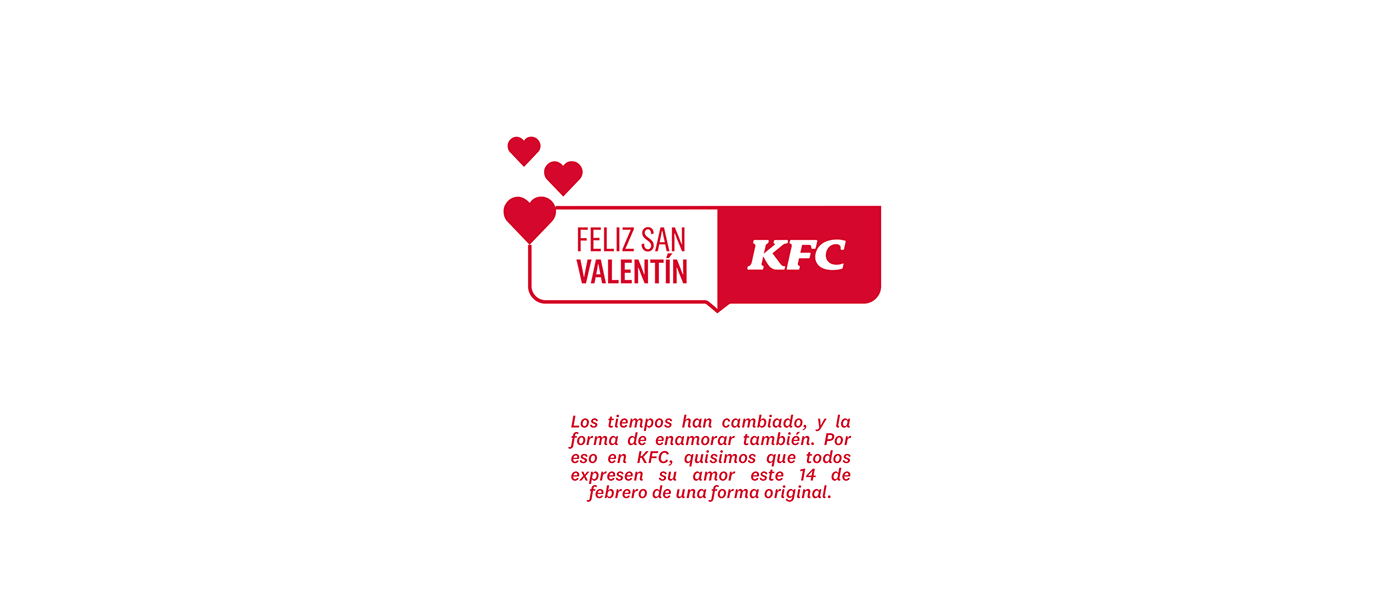 KFC ads print peru San Valentin Love Original