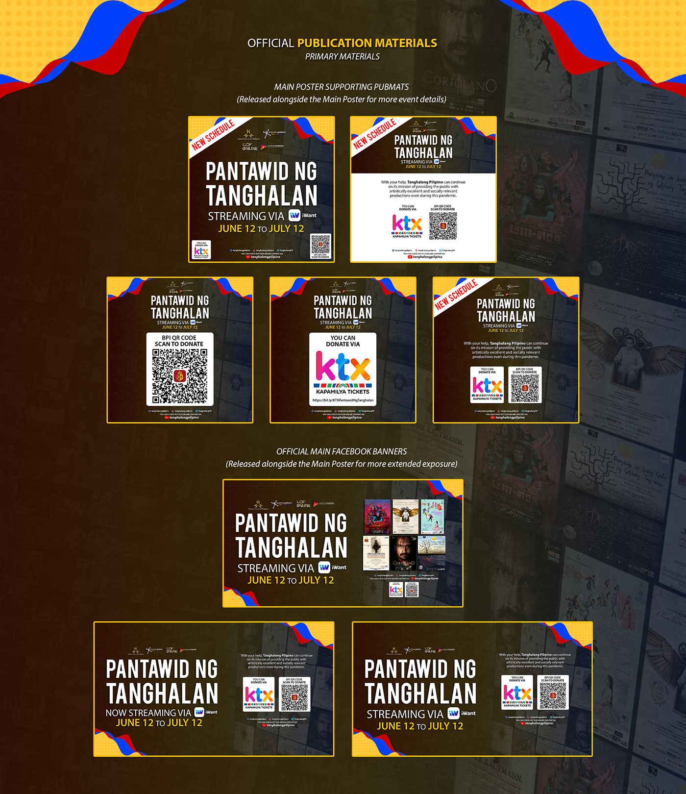 Adam Santos Advertising  graphic design  philippines Pinoy Poster Design Streaming tanghalang pilipino theater 