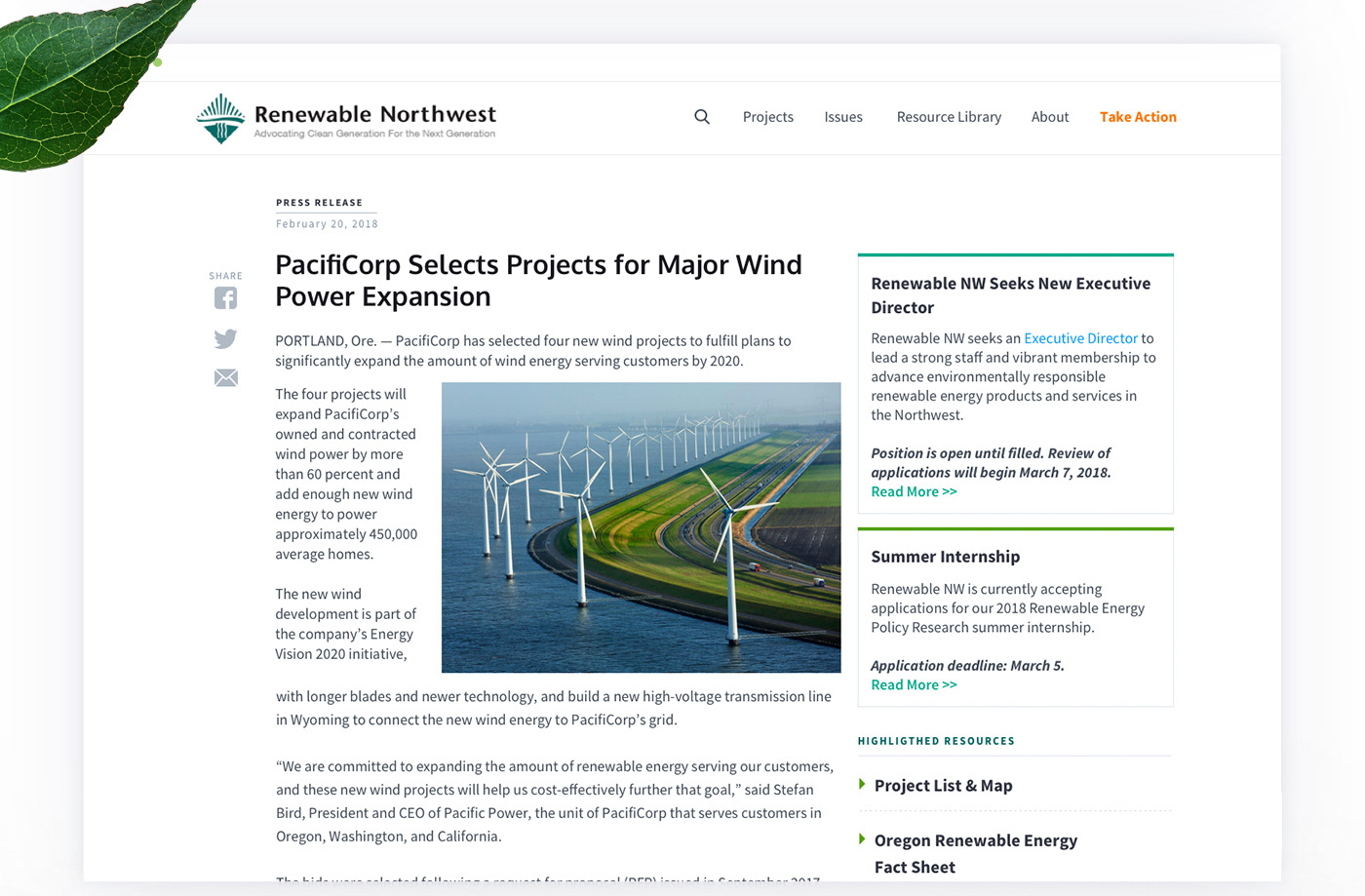 energy renewable Webdesign Web mobile Responsive ecofriendly design development